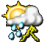 wisselend bewolkt, met (later) een bui en onweer