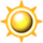 zonnig